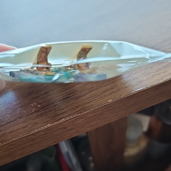 🌞 5 For$25 New Acrylic 2 Piece Hair Clip Barrette Set Mixed Blue Alligator Clip - Picture 3 of 3